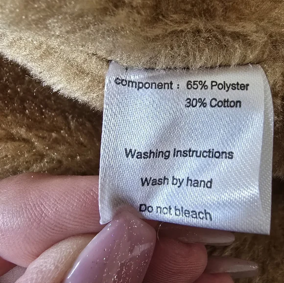 Women's Long Hooded Parka Faux Fur  Distressed Black Denim Statement Jacket - Picture 8 of 15